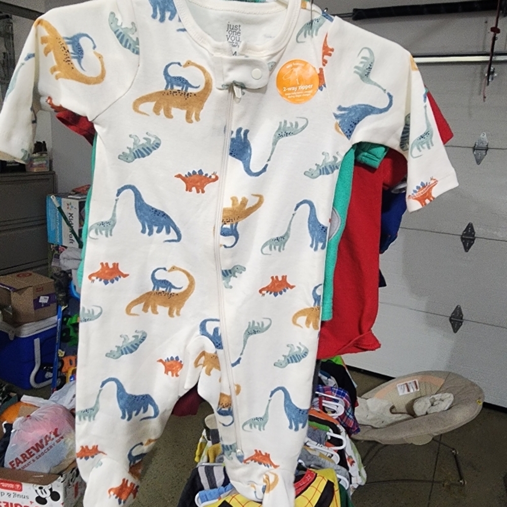 Just One You Dinosaur Print Onesie